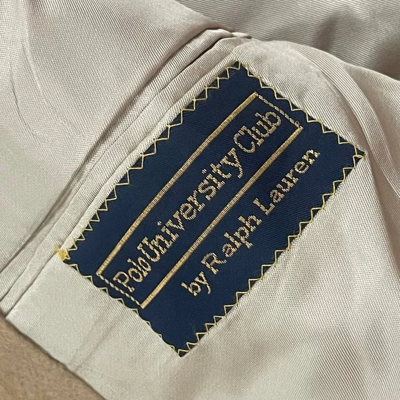 Polo University Club By Ralph Lauren Wool Blazer Coat Made in USA Two Button - Picture 5 of 8